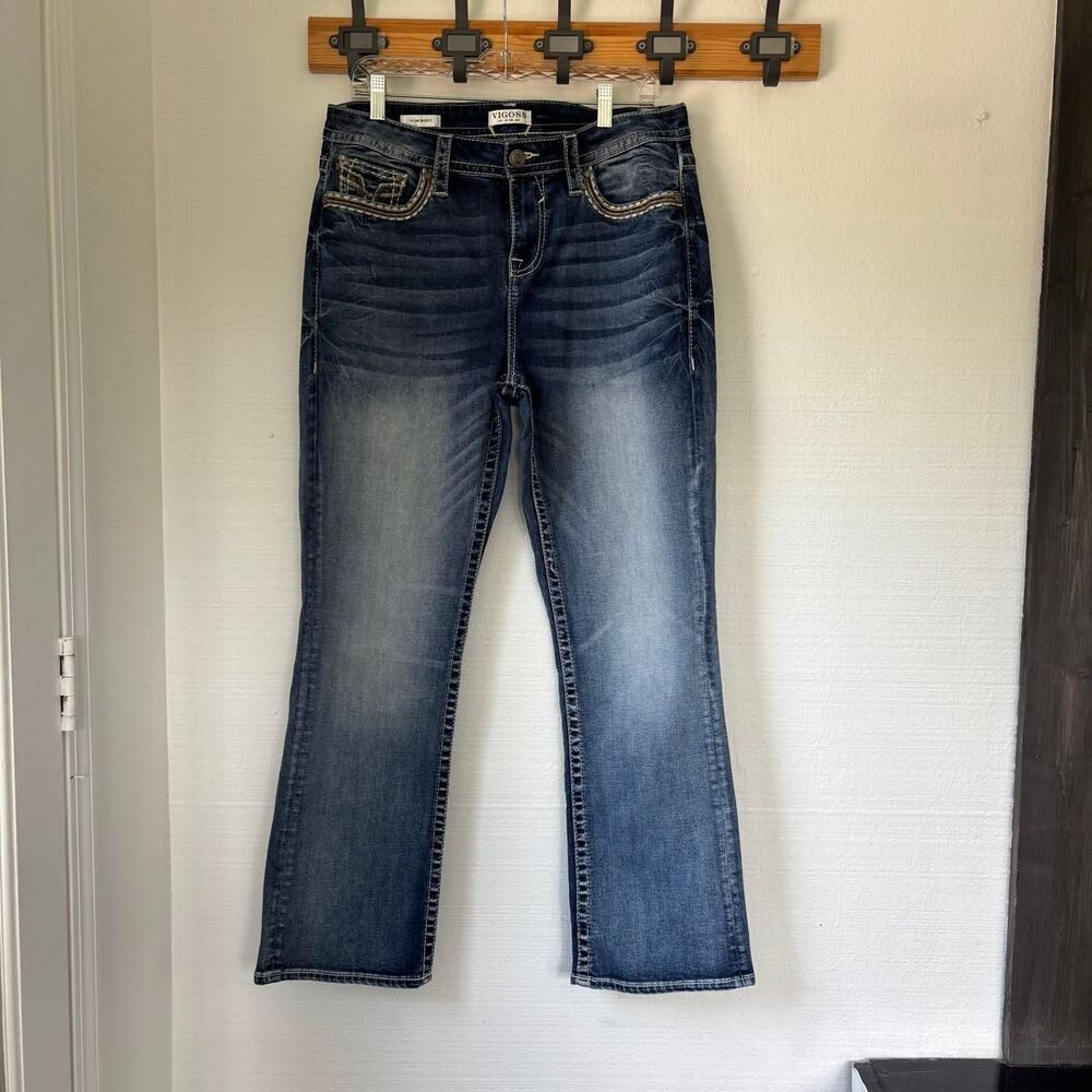 Vigoss Women's Blue and Navy Jeans